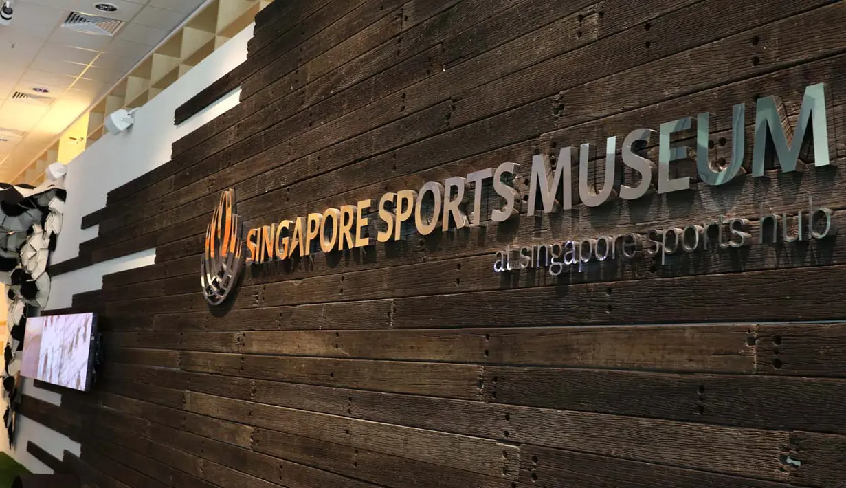 Bagian depan Museum Olah Raga Singapura. (Bola.com/Arief Bagus)