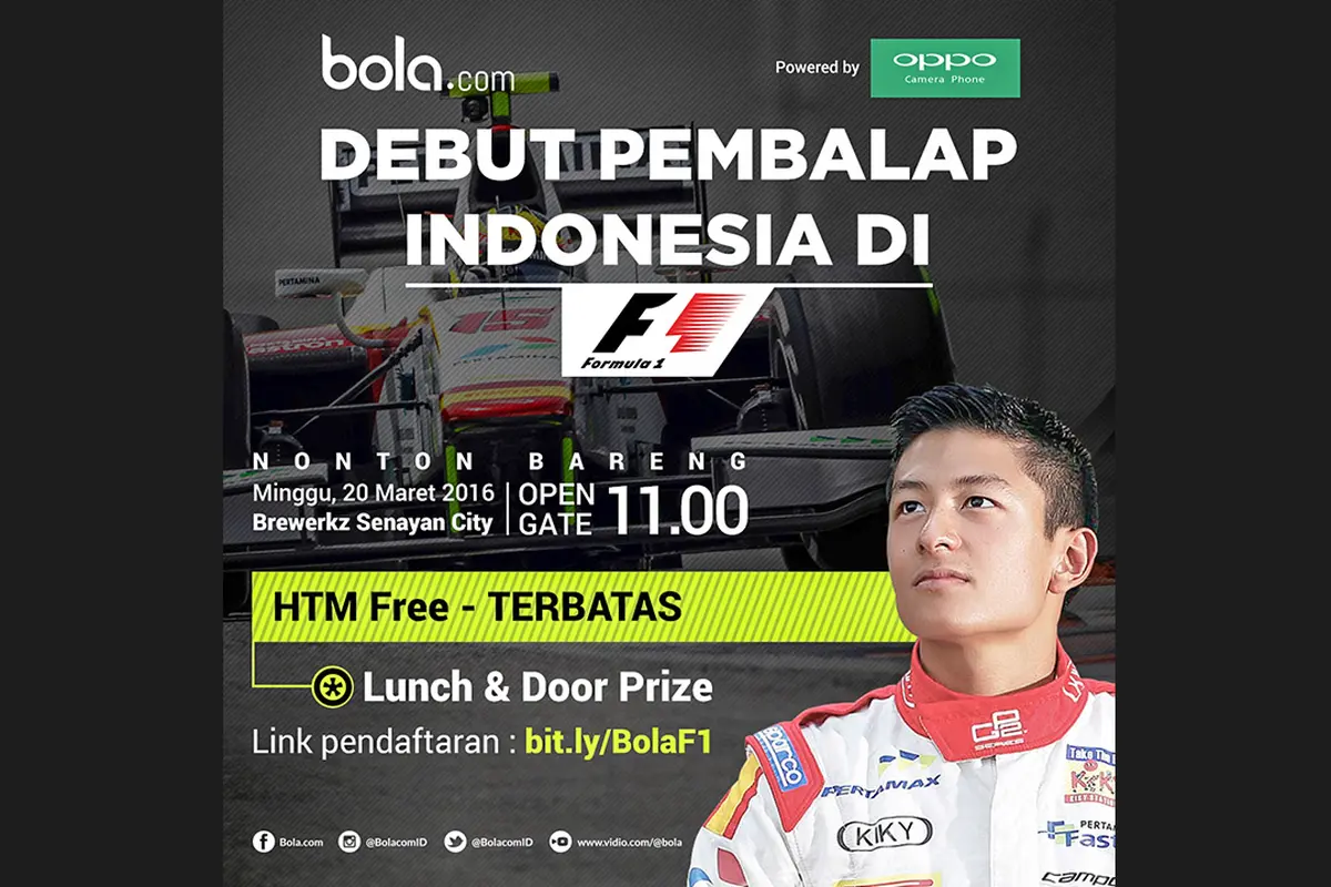 Debut Rio Haryanto (bola.com)