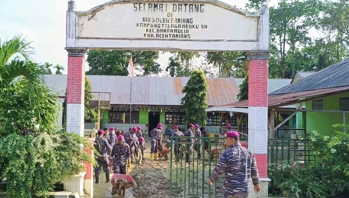 FOTO: Pemulihan Pascabanjir Aceh Tamiang Fokus pada Sekolah dan Layanan Kesehatan