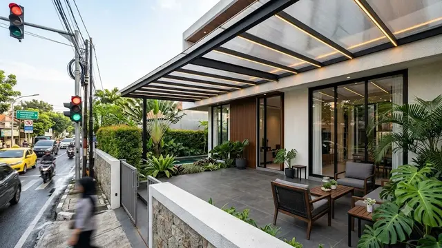 Inspirasi Teras Rumah Dekat Lampu Merah