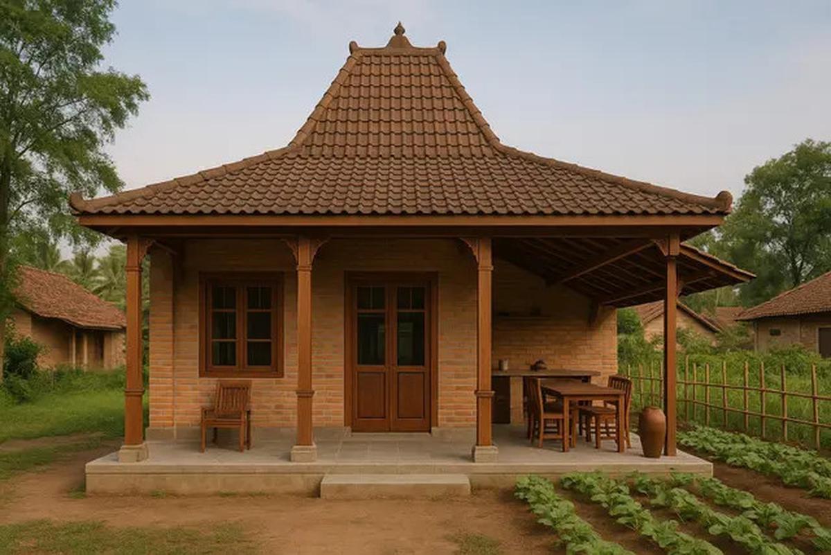 6 Gambar Rumah 6x9 di Desa dengan Atap Joglo, Hunian Sejuk dan Nyaman