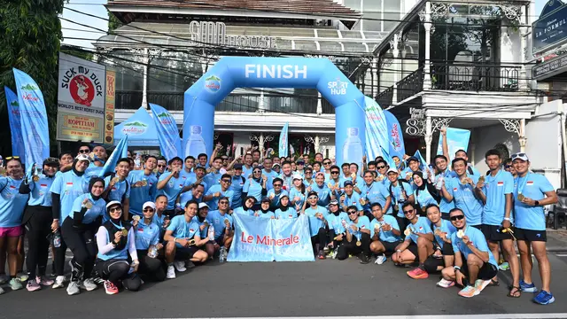 Berlari untuk Kemanusiaan, Le Minerale Running Squad Persembahkan Ribuan Kilometer Jadi Donasi untuk Palestina