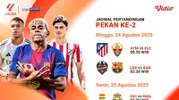 Simak Jadwal Lengkap LaLiga 2025/26 Pekan Ini, Live Streaming Eksklusif di Vidio