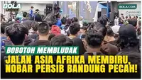 Lautan Bobotoh Padati Asia Afrika Nobar Persib Vs Persijap!
