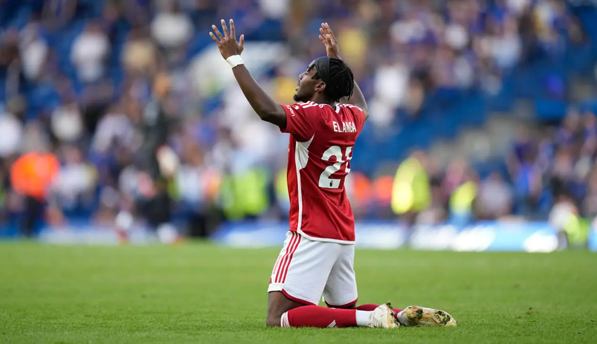 Memasuki paruh kedua, Chelsea dikejutkan gol cepat Nottingham Forest pada menit ke-48. (AP Photo/Kirsty Wigglesworth)