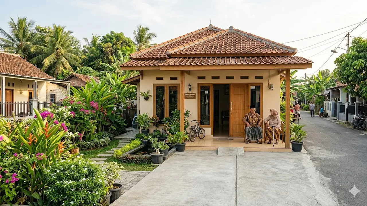 6 Model Rumah Kampung Minimalis untuk Pasangan Lansia yang Nyaman dan Aman
