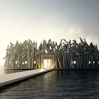 The Arctic Bath, hotel dan spa yang mengambang di atas sungai. (Sumber Foto: Instagram)