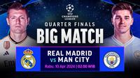 Siaran Langsung Real Madrid vs Manchester City. (Sumber: dok. vidio.com)
