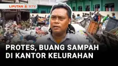 Emosi, karena tidak ada solusi penanganan sampah, puluhan penarik gerobak sampah di Kabupaten Bekasi, Jawa Barat, membuang isi gerobak mereka ke halaman Kantor Kelurahan Kebalen, Kecamatan Babelan.