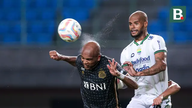 Foto: Gol Telat Ciro Alves ke Gawang Bhayangkara FC Bawa Persib Bandung Raih Tiga Poin