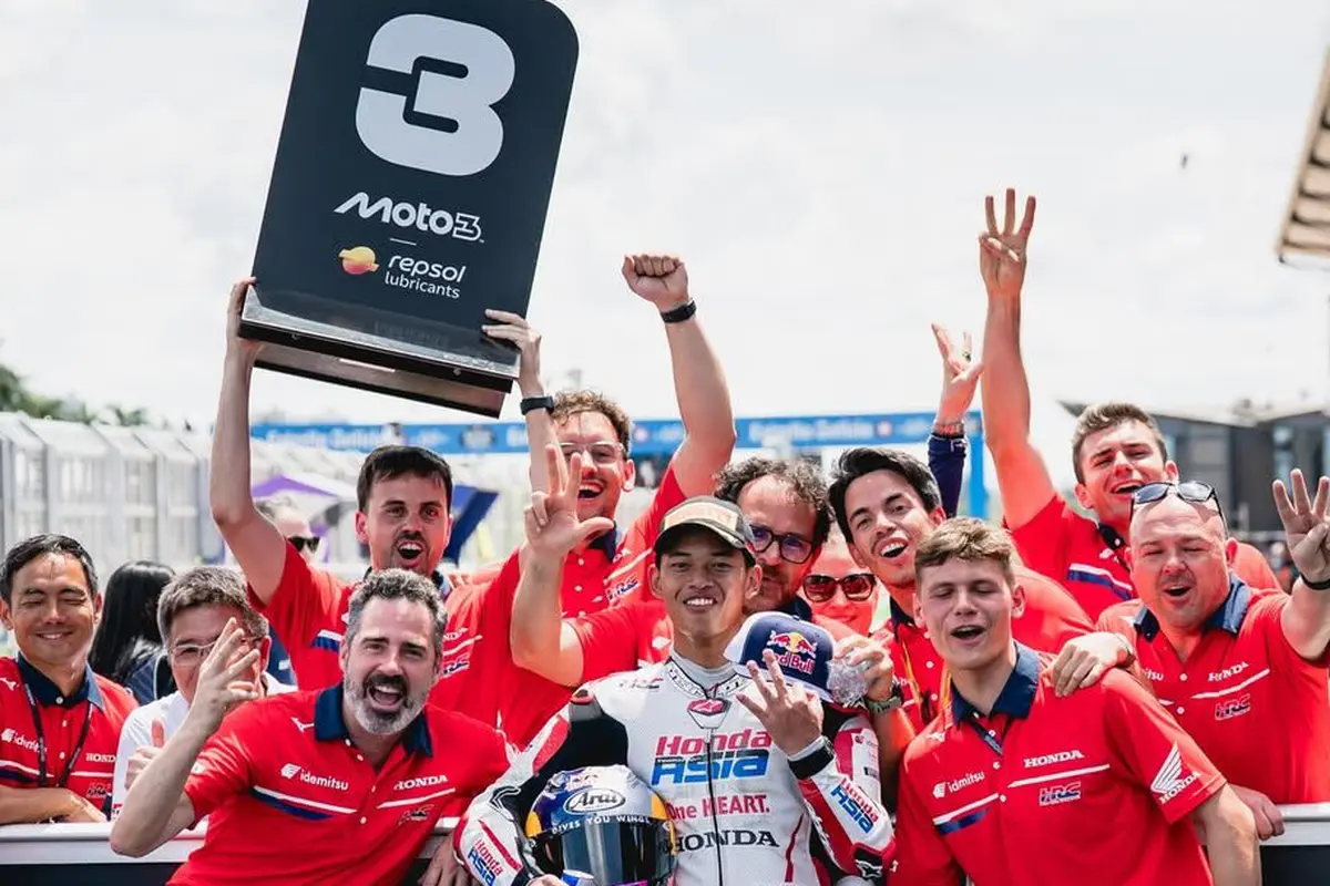 Veda Pratama raih podium 3 Moto3 Brasil 2026