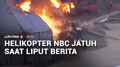 Sebuah helikopter milik stasiun televisi NBC News jatuh saat sedang meliput kecelakaan bus di Los Angeles, California, Amerika Serikat. Kecelakaan ini terjadi saat kru di helikopter tengah melakukan siaran langsung dari udara. Ada tiga orang tewas, t...