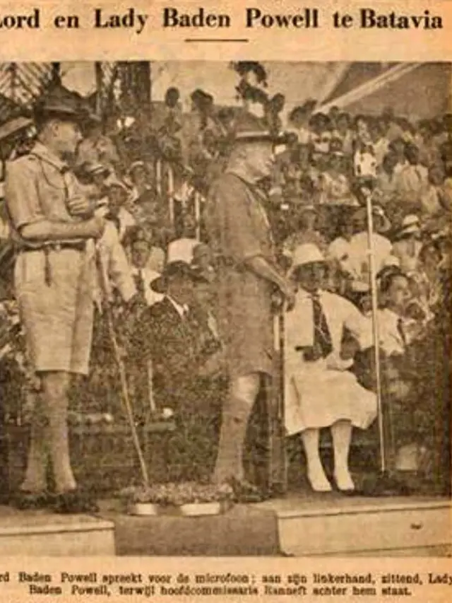 Robert Baden-Powell saat berada di Batavia