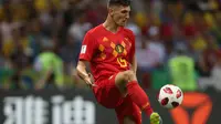 Bek Timnas Belgia Thomas Meunier tampil kosisten selama Piala Dunia 2018. (AFP/Roman Kruchinin)