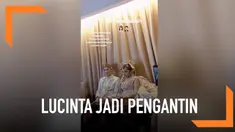 Viral rekaman Lucinta Luna dan seorang pria mengenakan baju pengantin. Apakah ia menikah?