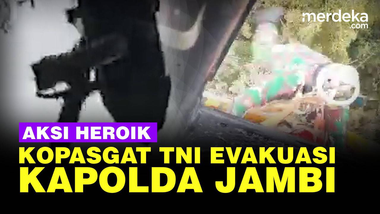 VIDEO: Momen Tegang Aksi Heroik Pasukan Khusus TNI AU Evakuasi Jenderal Polisi Jambi