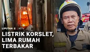 Listrik Korslet, Lima Rumah Terbakar