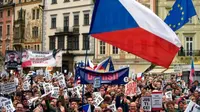 Unjuk rasa terjadi di Ceko, para demonstran menuntut Andrej Babis untuk mundur dari kursi perdana menteri.(Michal Cizek/AFP)