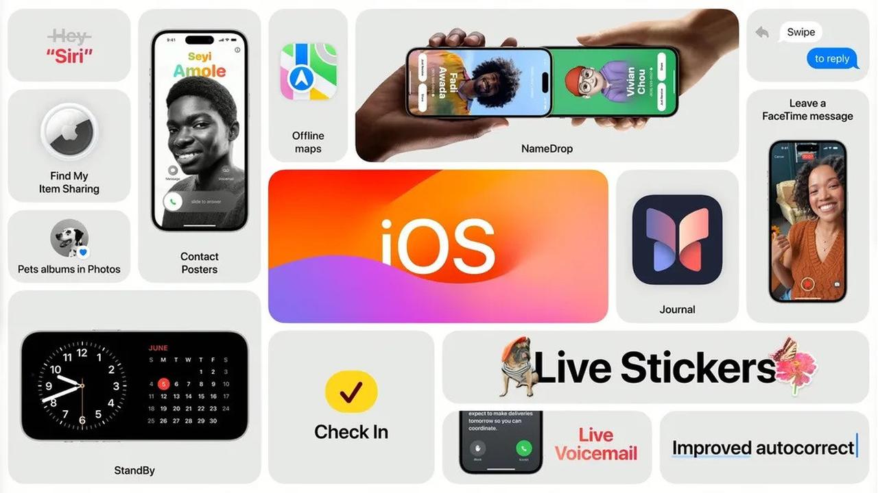Tampilan iOS 17 beserta update berbagai fitur barunya