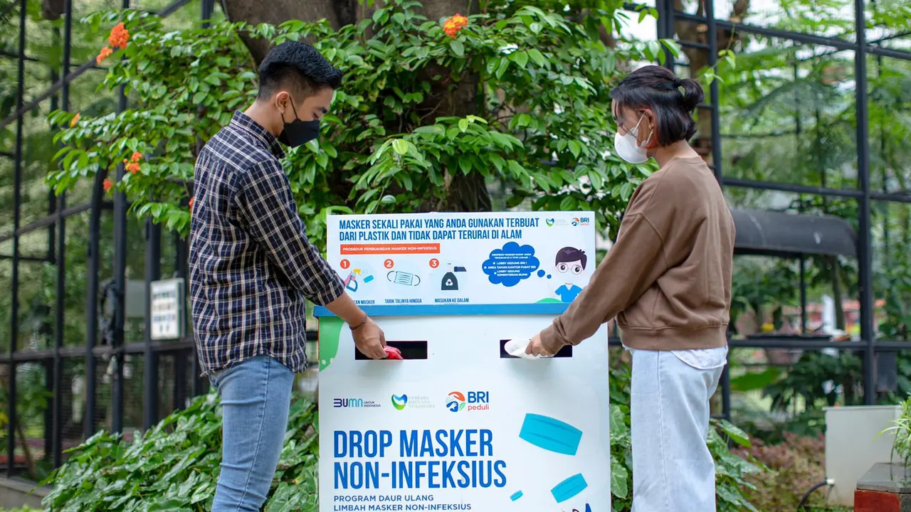 Terobosan BRI Peduli Atasi Masalah Limbah Masker di Masa Pandemi Covid-19