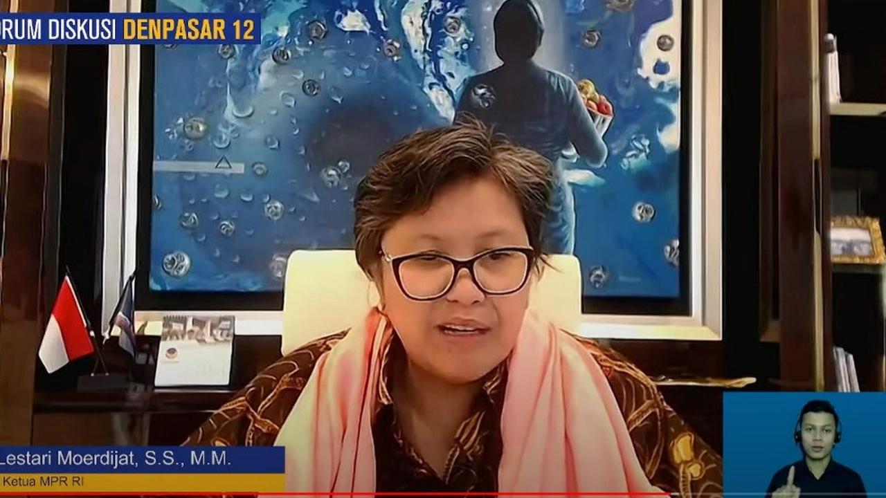 Wakil Ketua MPR RI  Lestari Moerdijat pada diskusi daring " Tantangan ASEAN di Bawah Kepemimpinan Indonesia". (Istimewa)