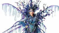 Begini penampilan Tiara Andini dalam balutan kostum Sea Dragon untuk Jember Fashion Carnaval 2021. (Instagram/tiaraandini).