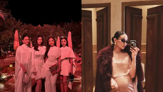 Pesona Bumil Cantik Alyssa Daguise Kondangan di Maroko, Andalkan Sleek Hair Do untuk Tampilan Ready to Go