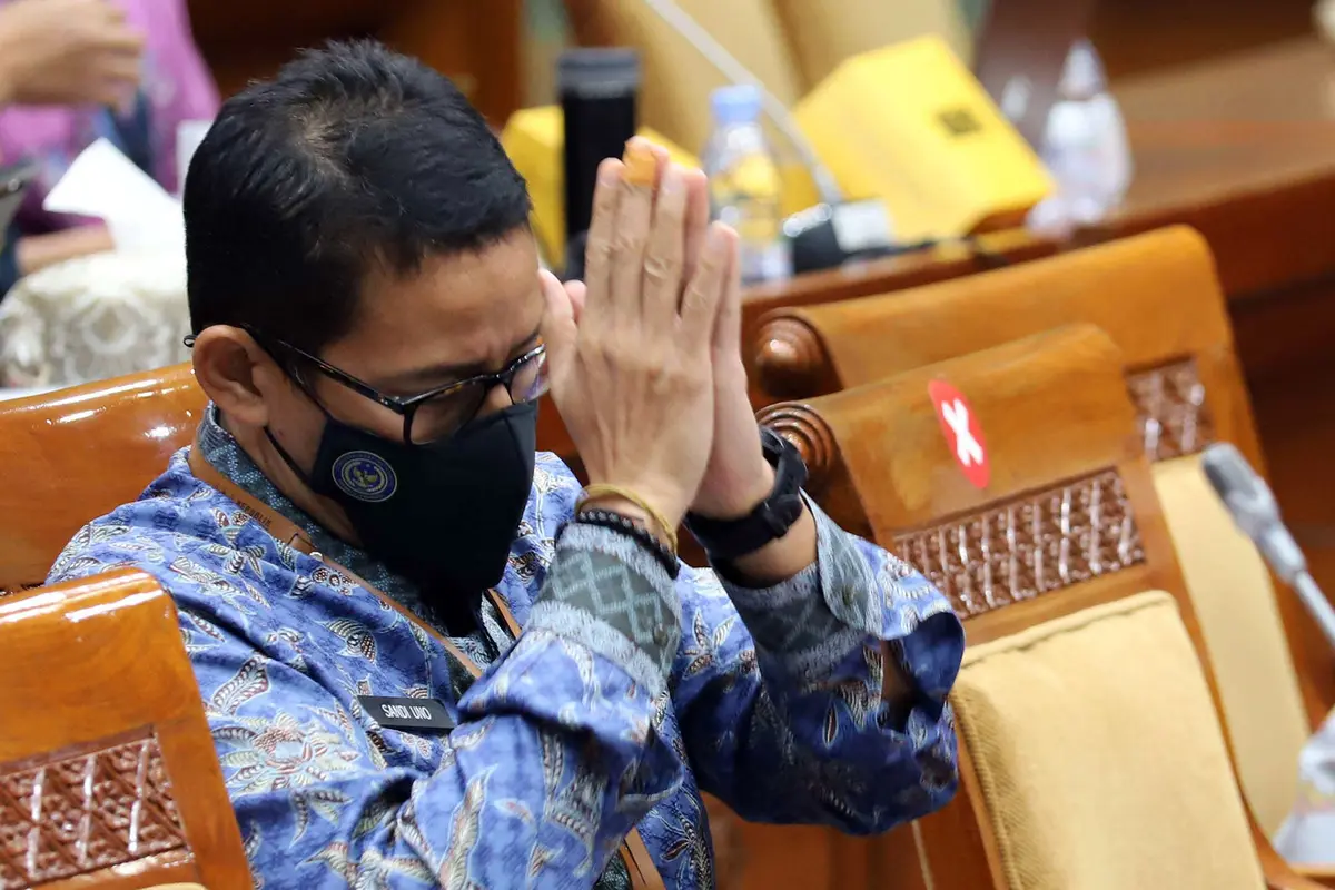 FOTO: Sandiaga Uno - DPR Bahas RKA-K/L dan RKP K/L Kemenparekraf Tahun 2023