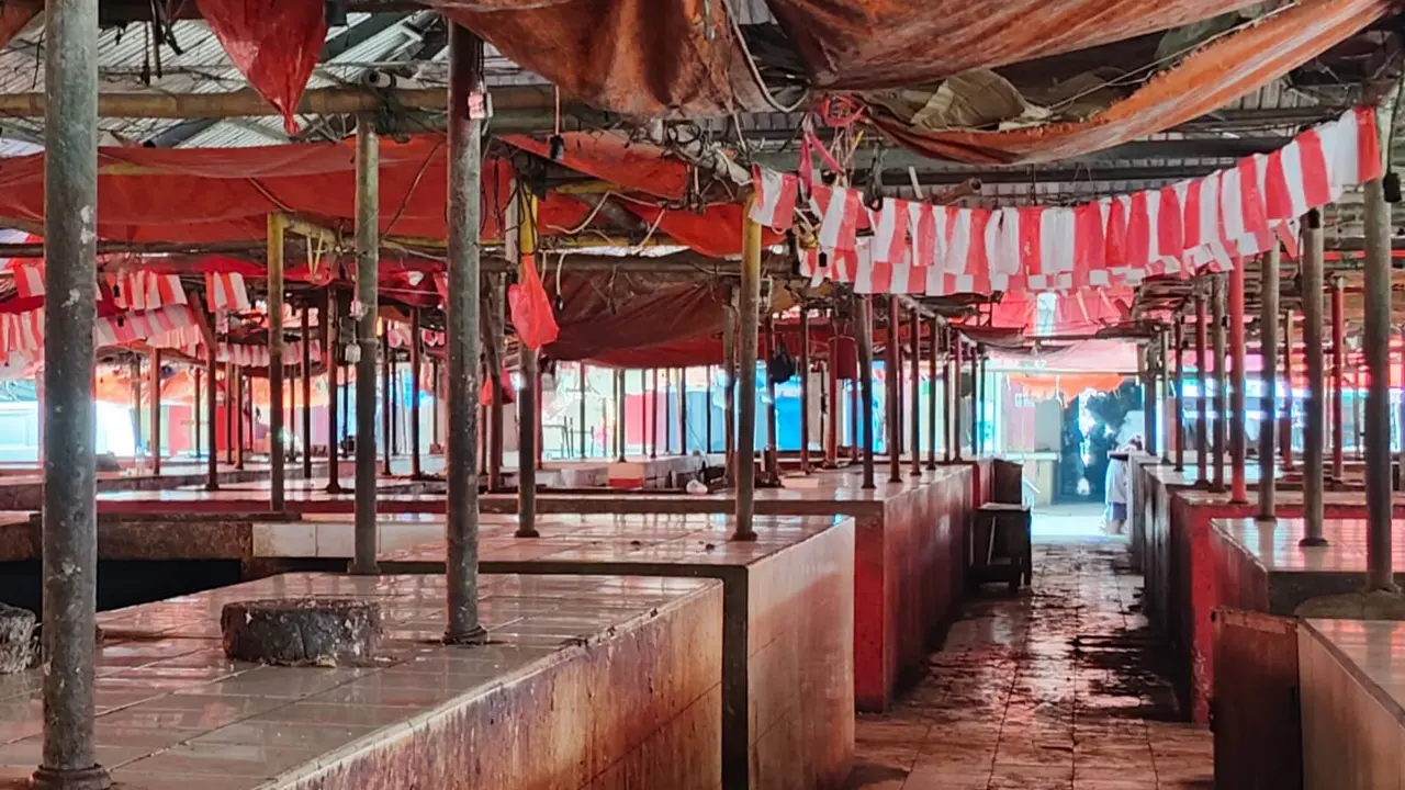 Kondisi di Pasar Induk Cianjur.