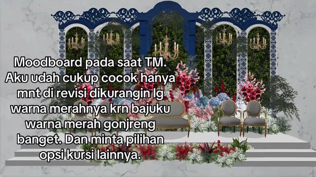 Pengantin Menyesal Salah Pilih Vendor, Dekorasi Pesta Pernikahan Disebut bak Odong-odong. (Dok: TikTok @matiachristyy)