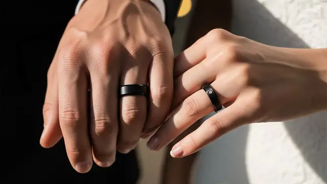Trend Model Cincin Nikah Hitam 2025