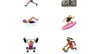 Emoji yang menampilkan perempuan dalam profesi yang biasanya didominasi lelaki (Sumber: Phone Arena)