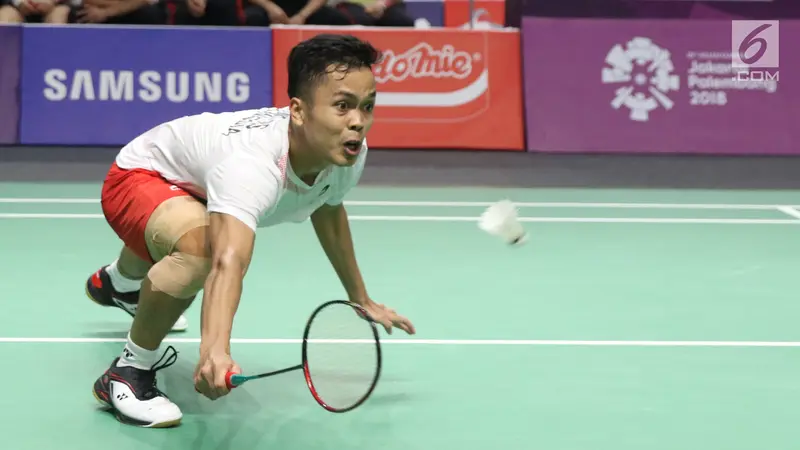 Langkah Anthony Sinisuka Ginting Terhenti saat Melawan Shi Yuqi