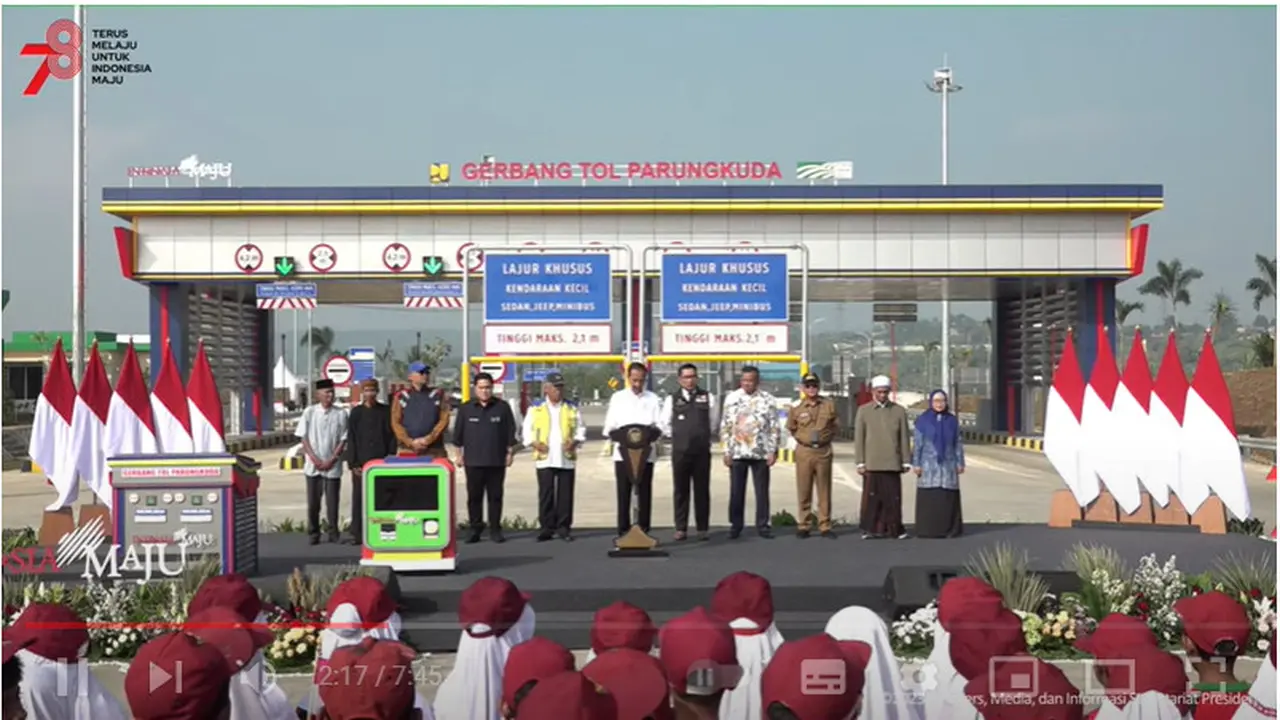 Tol Bocimi diresmikan Jokowi