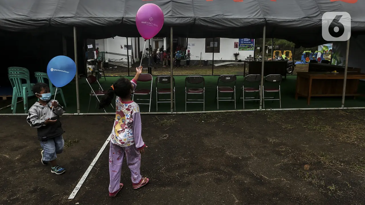 FOTO: Kondisi Anak-Anak Pengungsi Gunung Merapi di Hari Anak Sedunia