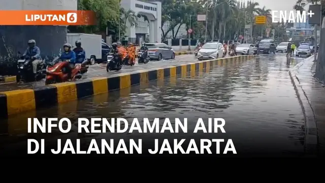 Banjir Belum Surut, Jalan Gunung Sahari Jakarta Masih Tergenang