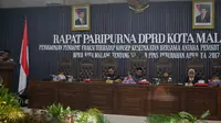 Rapat Paripurna pembahasan APBD Perubahan Kota Malang tahun anggaran 2017(Zainul Arifin/Liputan6.com)