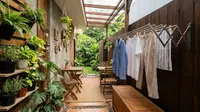 7 Desain Rumah dengan Area Jemur yang Tersembunyi di Balik Kebun, Rapi dan Tetap Privat