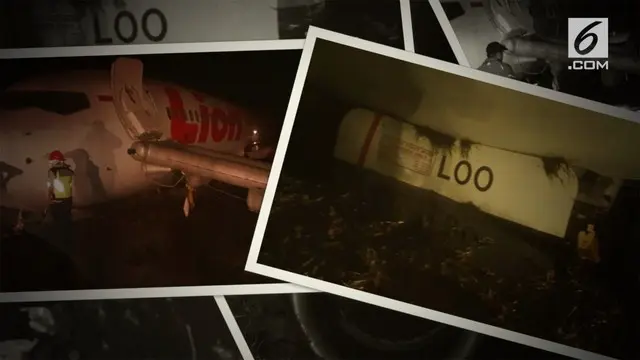 VIDEO: Rekaman Kecelakaan Pesawat Lion Air di Gorontalo