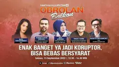 Sebanyak 23 narapidana kasus korupsi bebas dari penjara pada Selasa 6 September 2022. Para koruptor itu menghirup udara bebas setelah menerima program pembebasan bersyarat (PB) dari Kementerian Hukum dan Hak Asasi Manusia (Kemenkumham). Apakah ini ad...