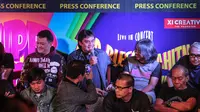 Sejumlah musisi pengisi konser 5upergroup Live in Concert hadir dalam keterangan pers kepada wartawan terkait "5upergroup Live in Concert" di Jakarta
