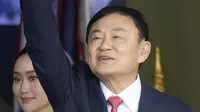 Mantan perdana menteri Thailand Thaksin Shinawatra kembali ke negara kerajaan itu setelah 15 tahun mengasingkan diri. (AP Photo/Wason Wanichakorn)