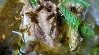 Nasu Cemba, kuliner khas Kabupaten Enrekang yang bisa membuat ketagihan jika disantap saat berbuka puasa (Liputan6.com/ Eka Hakim)