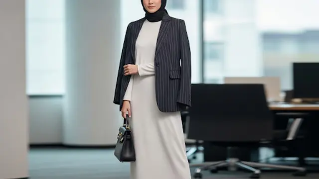 Dress Polos Turtle Neck + Blazer Bergaris