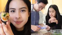 8 Momen Maudy Ayunda dan Jesse Choi Masak Rendang Kimbab, So Sweet