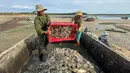 Pihak berwenang sedang menyelidiki insiden tersebut, sambil berupaya segera mengeluarkan ikan yang mati tersebut. (STR / AFP)