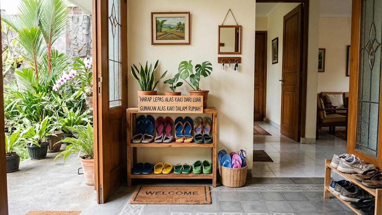 8 Cara Membuat Area Sepatu Khusus untuk Alas Kaki yang Dipakai di Dalam Rumah