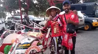 Cerita Harsono Mengayuh Becak dari Solo ke Madiun demi Mendukung Persis