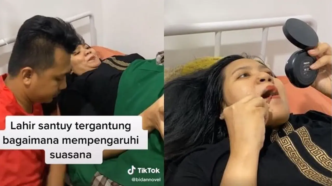 Viral Wanita Ini Melahirkan Santai Sambil Makeup, Tuai Pujian Warganet