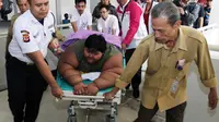 Arya Permana, bocah obesitas asal Karawang, akhirnya dirawat di Rumah Sakit Hasan Sadikin, Bandung. (Foto: Humas RS Hasan Sadikin)
